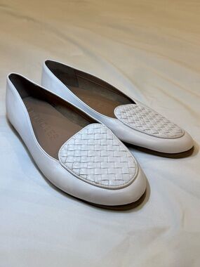 Aerosoles Brielle Woven Loafers | White | 9.5